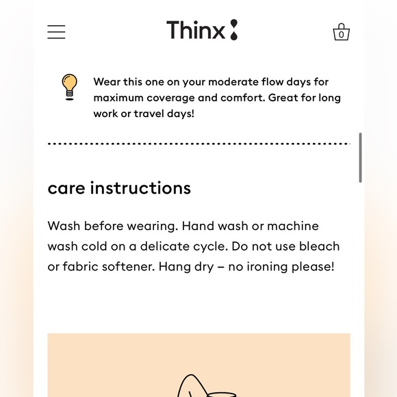 NWT, Thinx, HipHugger, Period Panty, Size Small - Picture 5 of 11